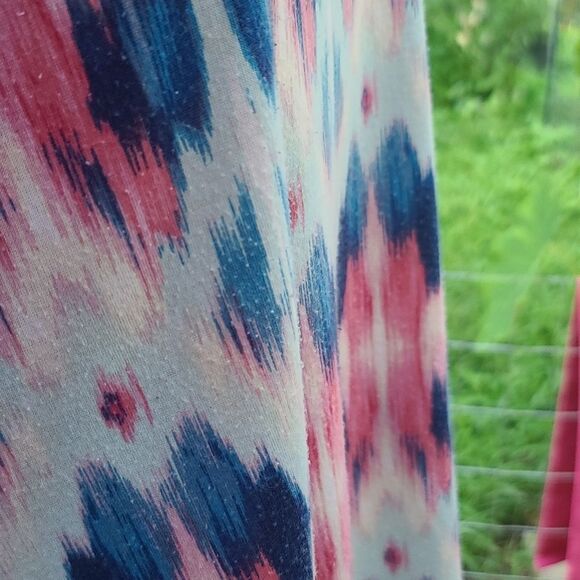 Bobbie Brooks Astronomical Short Sleeve Pink & Blue Dress - Picture 8 of 9